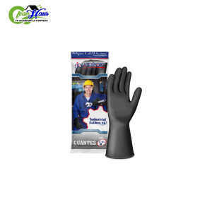 GUANTE INDUSTRIAL LATEXPORT NEGRO CALIBRE 25