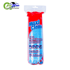Paños MaxiClean Absorbentes Multiusos Rollo