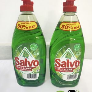 Detergente Lavaloza Líquido Salvo Limón x500ml