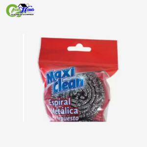ESPONJA ESPIRAL METALICA MAXI CLEAN X1 UNIDAD