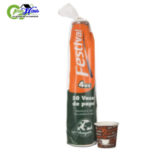 Vaso Festival Papel 4 Oz X50 Unds