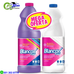 Oferta Desmanchador Ropa Color 1000 ml y Desmanchador Blancox X Ropa Blanca 1000ml