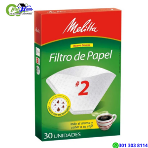 Filtro papel micro poros Melitta N°2 x 30 und