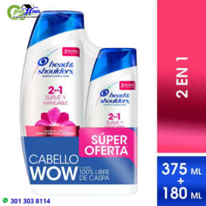 Shampoo H&S 375+180 ml Suave Y Manejable