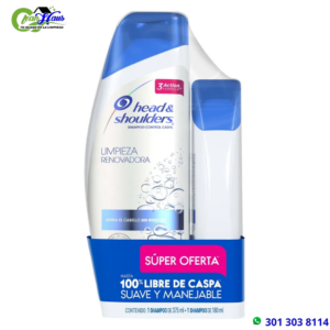 SHAMPOO head & shoulders limpieza renovadora 1 kit