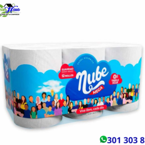 Papel higiénico NUBE x12 rollos 360 metros