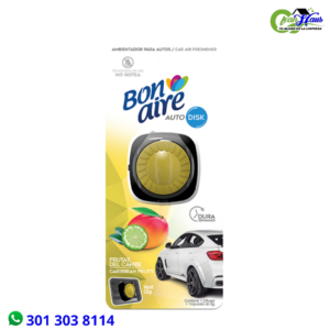 bon aire auto disk vainilla y ambar * 8grs