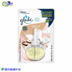 Ambientador GLADE aceite repuesto abrazos de vainilla x21 ml