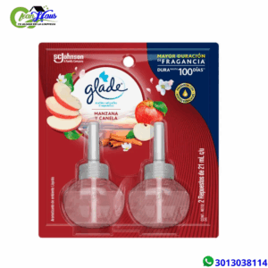 Set de 2 Ambientador aceites naturales manzana y canela x42ml Glade